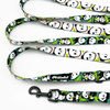 Long Dog Leash Bamboo Panda Psiakrew width 2 cm (0.78"), black snap hook 6 cm