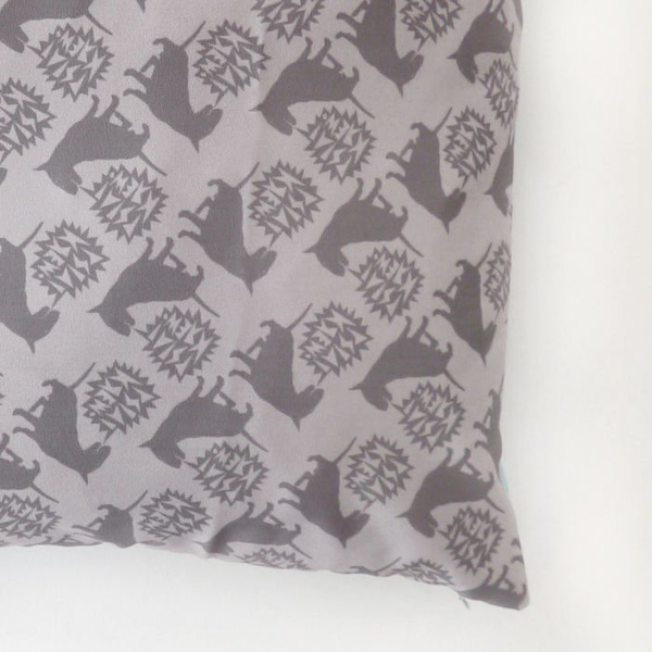 Pillow Colored Dogs Decorative Cushion Mint Psiakrew