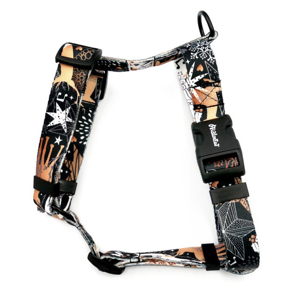 Harness for Dog Deer Calls, Guard Harness, for medium and big dogs ,black extras 