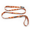 Dog Leash Cinnamon Gingerbread Psiakrew width 2.5 cm, 1"  wide, black snap hook 6 cm