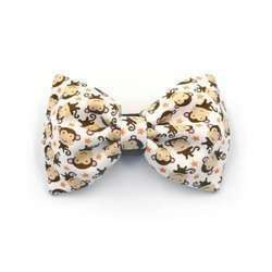 Dog Bow Tie, gift for dog, Pet Bow Tie, Bowtie, Collar Attachment, Monkey