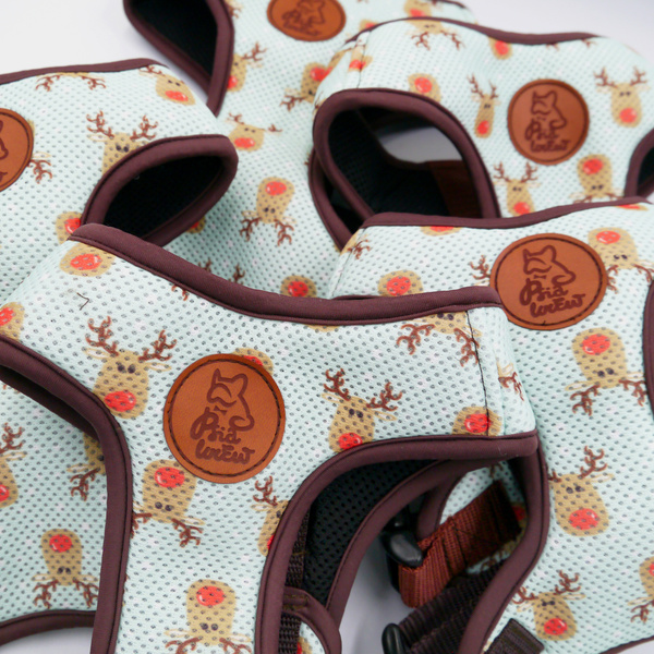 Dog Harness- Rudolph the Reindeer- Always Feeling Cool, Super Soft Psiakrew