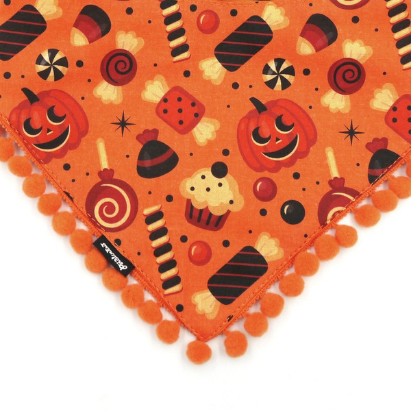 Halloween Hundehalstuch Trick or Treat Psiakrew, Taschentuch zum Binden um den Hals Ihres Haustieres