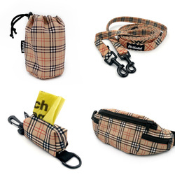 ZUBEHÖRSATZ. Einen kleinen Hund. Dogberry Psiakrew - Serie; Sachet, Leine, Etui, Hüfttasche