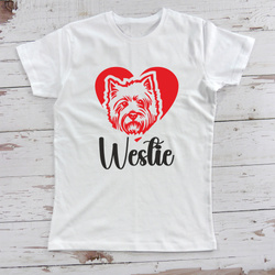 Personalized Women's T-Shirt with West Highland White Terrier Dog – Psiakrew