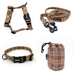 ZUBEHÖRSATZ für einen kleinen Hund Dogberry Psiakrew - Serie; Halsband, Geschirr, Leine, Sachet für Hundeleckerli