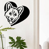 Corgi Love Hund Aufkleber Psiakrew
