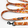 Dog Leash Cinnamon Gingerbread Psiakrew width 2.5 cm, 1"  wide, snap hook black 6cm