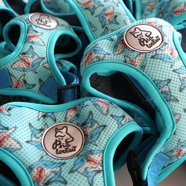 Dog Harness Sharks, Always Feeling Cool, Super Soft Psiakrew
