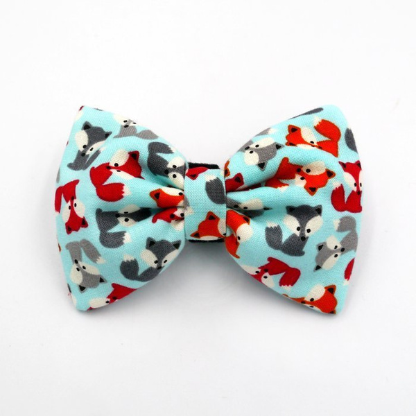 Dog Bow Tie, gift for dog, Pet Bow Tie, Bowtie, Collar Attachment, Foxy Blue