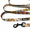 Long Dog Leash Forest Treasures Psiakrew width 2 cm (0.78"),  black snap hook 7 cm (3,15")