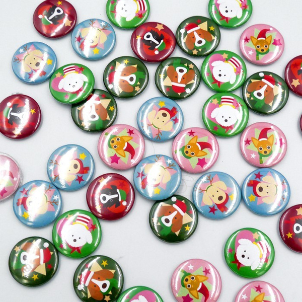 Dog Chihuahua Christmas Badge Psiakrew Button Badzyk 25mm