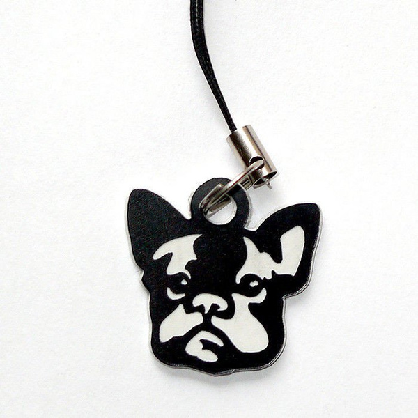 French Bulldog dog pendant, tag, charms