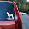 Car sticker with the name of the Rottweiler Dog On Board Psiakrew