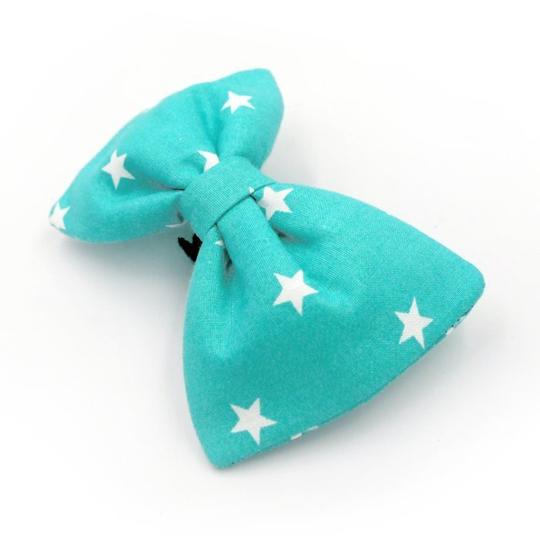 Blue and white stars Dog Bow Tie Gaja, Pet Bow Tie, Bowtie, Collar Attachment