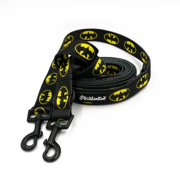 Dog Leash Bat Dog width 2.5 cm, 1"  wide, snap hook black 6cm