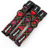 Obroża dla psa regulowana klamra zatrzaskowa Tartan Psiakrew 2,5 cm, czarne okucia