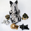 Sculpture French Bulldog Silver Yoga