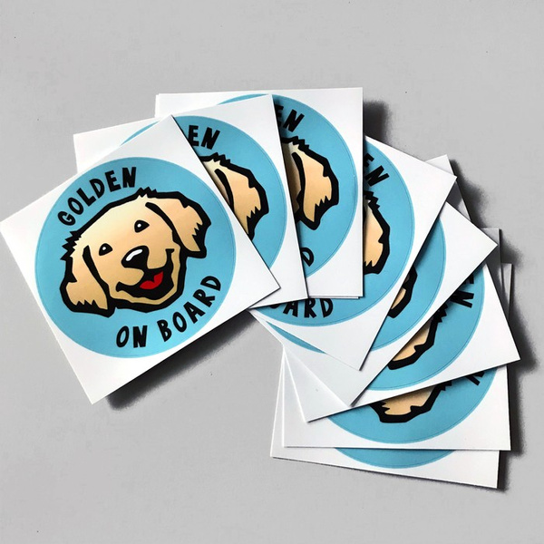 Golden Retriever Dog Sticker for Car Bumper Auto Moto Car Body Rear Window