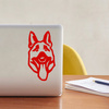 German Shepherd Psiakrew dog car sticker for light car bodies