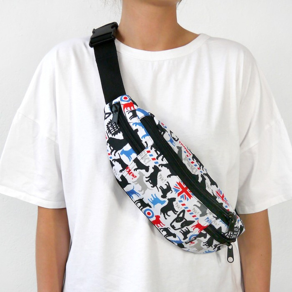 Hip Bag English Bull Terrier white Hip Bag EBT Psiakrew