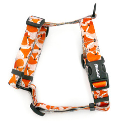 Kleines Guard Hundeschutzgeschirr, Foxy Lady Psiakrew, für kleinere Hunde, 2 cm Band, schwarze Beschläge