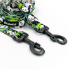 Long Adjustable Dog Leash Bamboo PandaPsiakrew, width 2.5 cm, black snap hook 8 cm