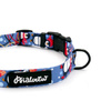 Dog Collar Penguin Winter Psiakrew, 2 cm 0.78"  wide, for smaller dogs black extras