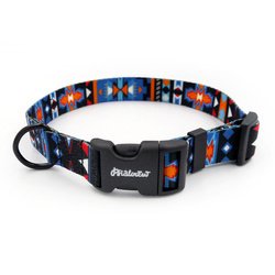 Verstellbares Halsband Sorry Winnetou Psiakrew, 2,5 cm breit, schwarze Beschläge