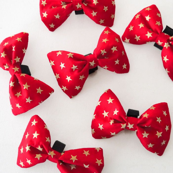 Christmas Dog Bow Tie Goldi, Pet Bow Tie, Bowtie, Collar Attachment