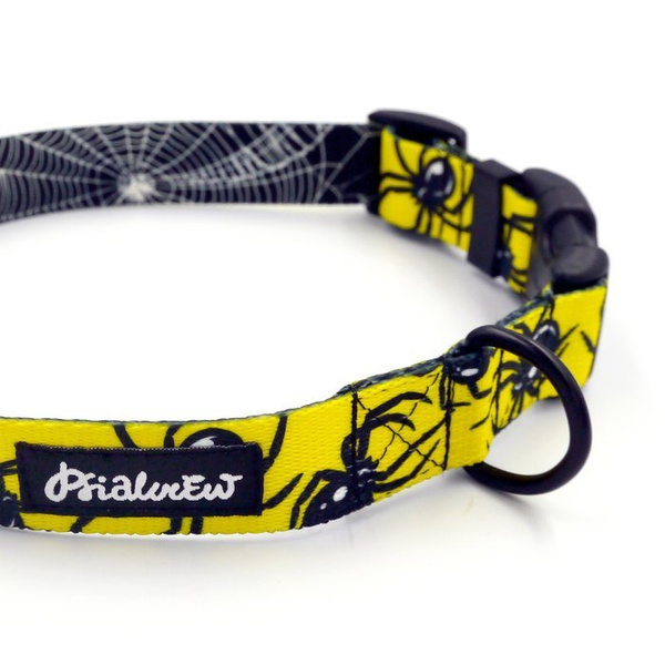 Dog Collar Psiakrew Black Widow 2.5 cm wide, black extras