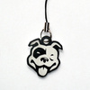 Pies Amstaff breloczek, przywieszka do telefonu, charms