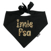 Psiakrew Bandana mit dem Namen des Hundes Leopard