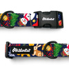 Dog Collar Psiakrew Winter is coming 2.5 cm 1"  wide, black extras
