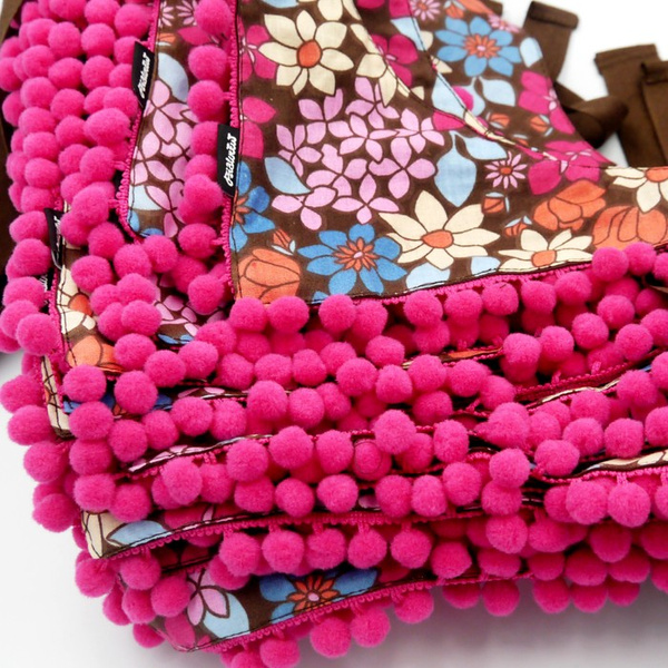 Pink Garden Psiakrew Bandana, gebundenes Taschentuch, Baumwollschal