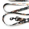 Hundeleine Deer Calls Psiakrew, Breite 2,5 cm, Karabiner 6 cm schwarz