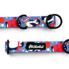 Half-choke collar Penguin Winter Psiakrew, 2.5 cm wide, medium and big dogs, black extras