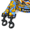 Hundeleine Ducky Duck Psiakrew, Breite 2,5 cm, Karabiner 6 cm schwarz