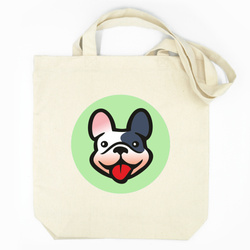 Cotton Tote Bag Psiakrew French Bulldog Dog