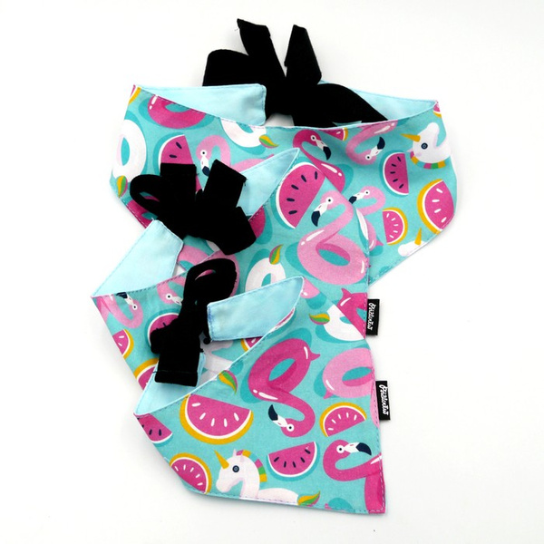 Dog Bandana Azure Pool handkerchief style to tie around your pet’s neck