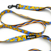 Dog Leash Ducky Duck width 2.5 cm, 1"  wide, black snap hook 6 cm