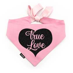 Psiakrew Rosa Bandana für den Hund True Love