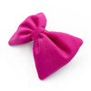 Velvet pink bow tie for a dog an elegant ornament for special occasions, attached to the collar