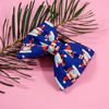Christmas Dog Bow Tie- Santas, Pet Bow Tie, Bowtie, Collar Attachment