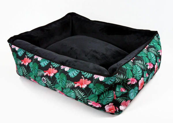 Bed for dog, Bedding for pets, Tropical Monstera, Psiakrew Design