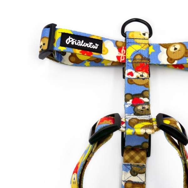 Szelki dla Psa Guard Teddy Bear Psiakrew, taśma 2,5 cm, okucia czarne