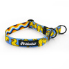 Half-choke collar Ducky Duck, 2 cm wide, for small dogs, black extras