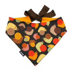 Dog Bandana Snail Family Psiakrew handkerchief style to tie around your pet’s neck