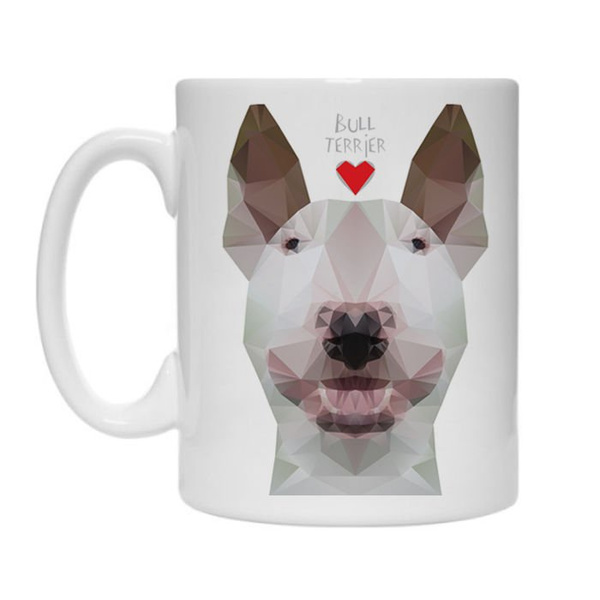 Mug with White Geo Bull Terrier