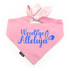 Personalized Pink Bandana for Dog Wesołego Alleluja Psiakrew